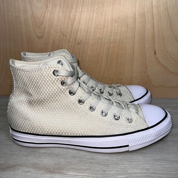 Converse Chuck Taylor CT All Star High Hautelook Texture Off White Women's 10 - Picture 4 of 11